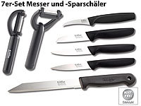Löffler Schneidewaren Co. Hochwertiges 7er-Set Edelstahl-Messer und -Sparschäler aus Solingen